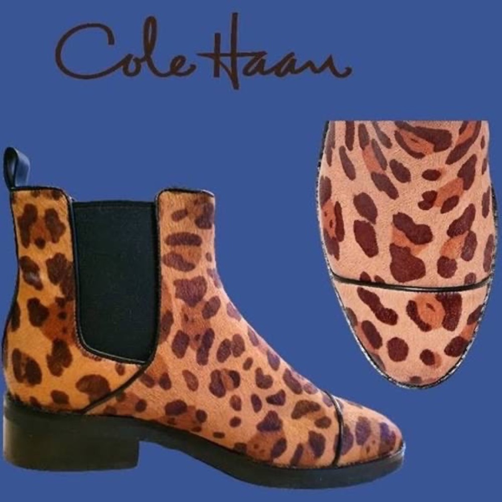 Cole Haan Women's Shoes Mara Grand Chls Calf Hair Closed Toe Ankle Boots Size 6 - Picture 6 of 6